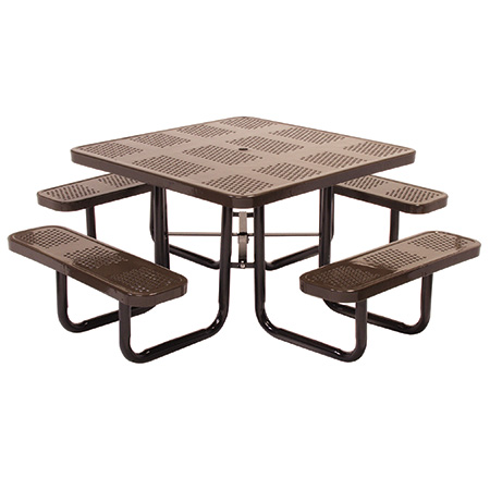 Square Perforated Picnic Table